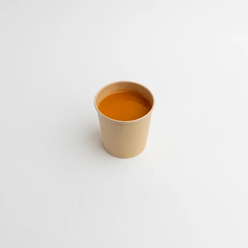 Porción individual de crema de zapallo envasada de Delicius Food